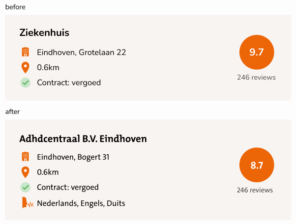 Component iteration from v1 to final