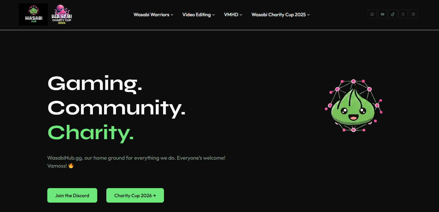 WasabiHub Website Mockup